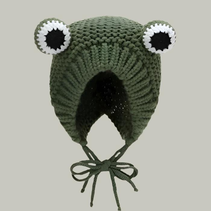 MISO Knitted Frog Ear Beanie