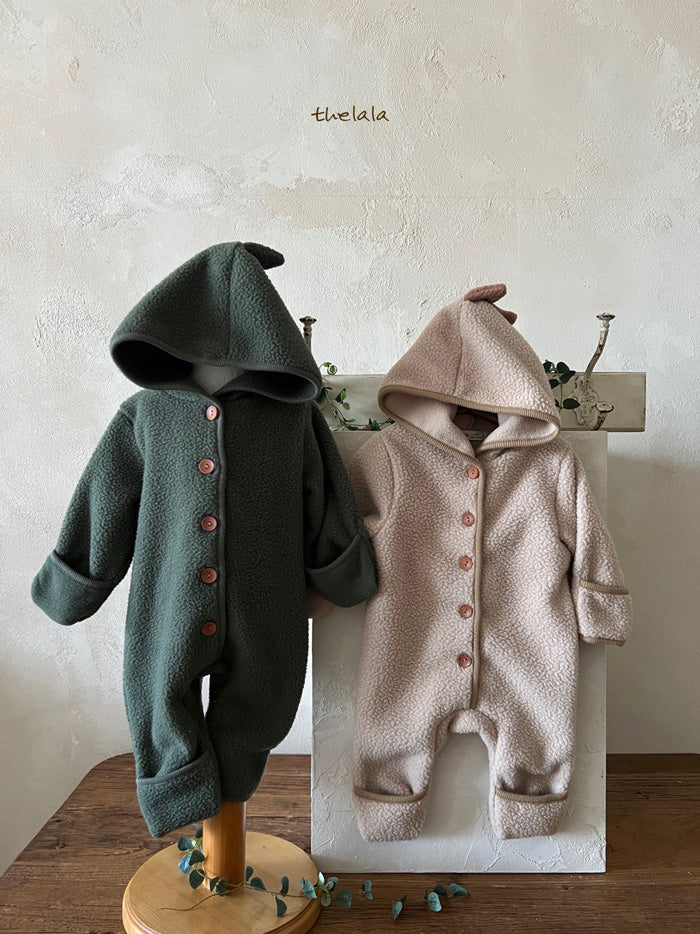 THE LALA Dinosaur Hooded Winter Jumpsuit