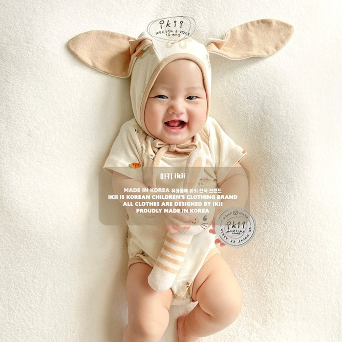 IKII Bunny Eat Bonnet & Bodysuit Set