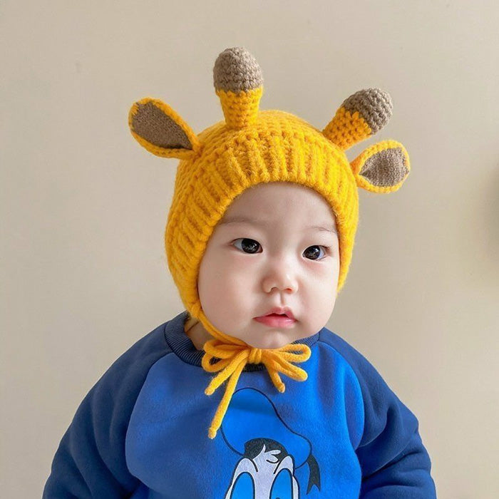 MISO Knitted Giraffe Ear Bonnet