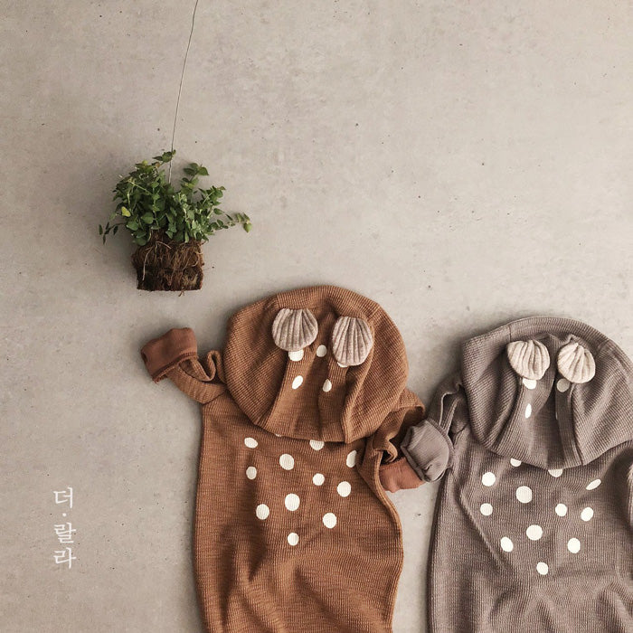 THE LALA Bambi Ear Hooded Jumpsuit