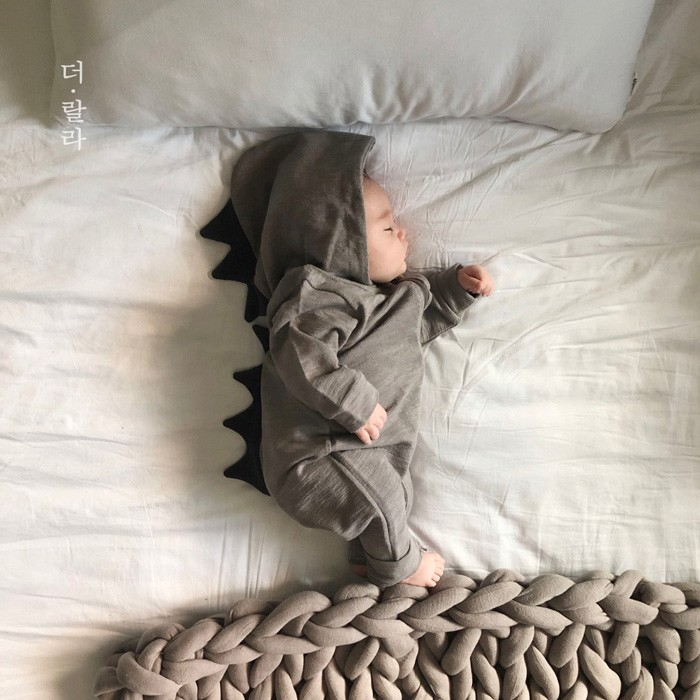 THE LALA Dinosaur Hooded Jumpsuit