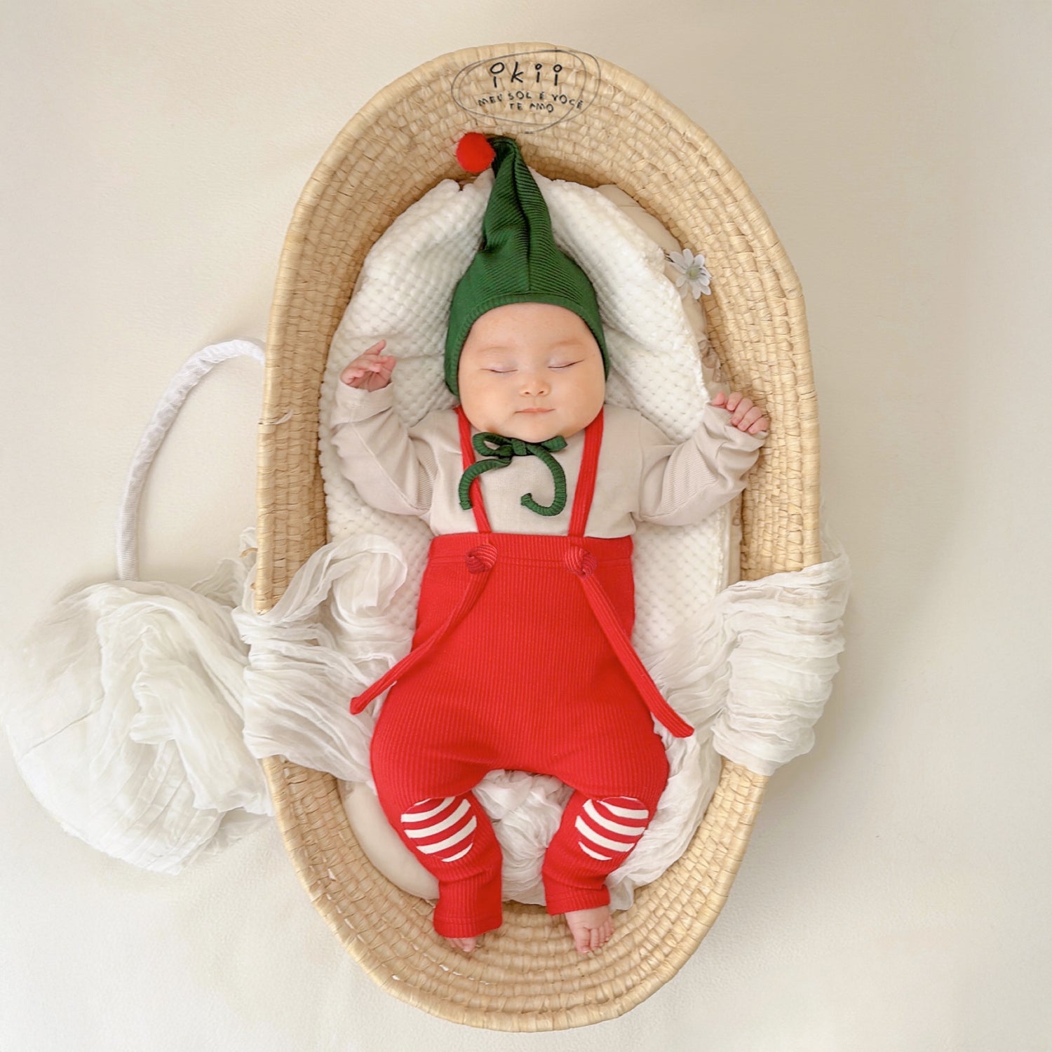 Christmas Santa Leggings with kneepad 2-Piece Set