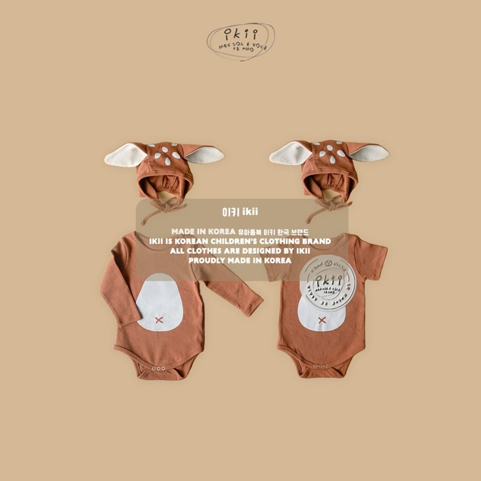 IKII Bambi Ear Bonnet & Bodysuit Set